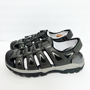 Skechers Relaxed Fit Men Grey Outseen Shoes Brand New